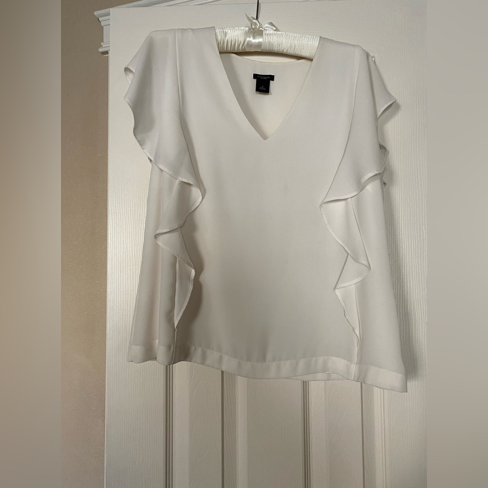 Ann Taylor ruffle blouse.
